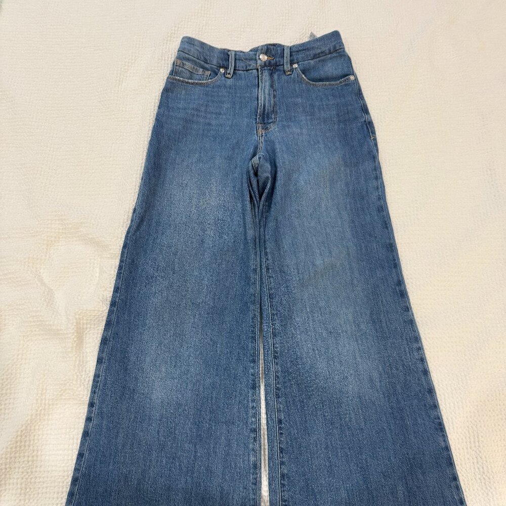 Good American Good Waist Palazzo Jeans GWP255T – Size 6 (28)